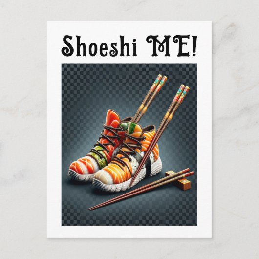 Shoeshi ME - Unieke Sushi Sneaker Briefkaart (Voorkant)