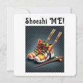 Shoeshi ME - Unieke Sushi Sneaker Feestdagenkaart (Voorkant)