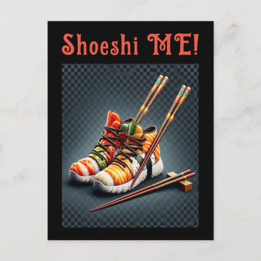 Shoeshi ME - Unieke Sushi Sneaker Feestdagenkaart (Voorkant)
