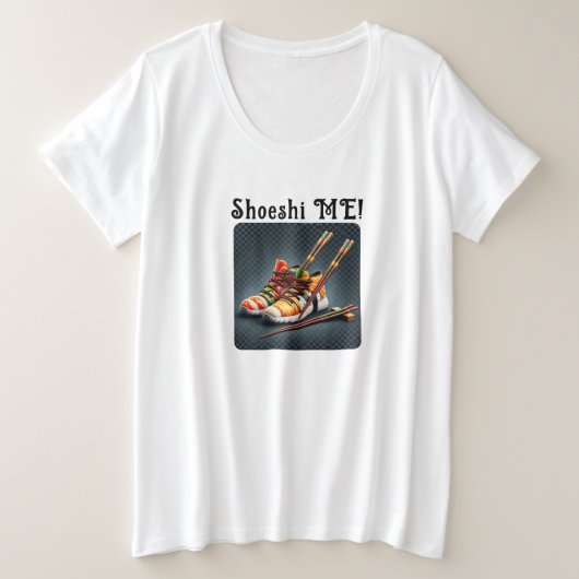 Shoeshi ME - Unieke Sushi Sneaker Grote Maat T-shirt (Design voorkant)
