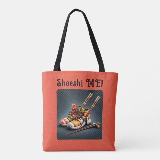 Shoeshi ME - Unieke Sushi Sneaker Tote Bag (Achterkant)