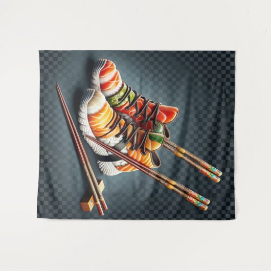 Shoeshi ME - Unieke Sushi Sneaker Wandkleed (Voorkant (horizontaal))