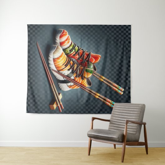 Shoeshi ME - Unieke Sushi Sneaker Wandkleed (In Situ (horizontaal))