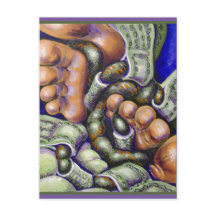 Shoestrings en Toes Briefkaart