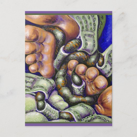 Shoestrings en Toes Briefkaart (Voorkant)