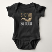 Shofar Ancient Musical Horn Jewish Quote Romper (Voorkant)