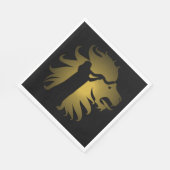 Shofar in de Leeuw van Juda in Goud Servet (Hoek)