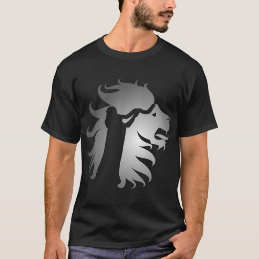 Shofar in the Lion of Judah T-shirt (Voorkant)