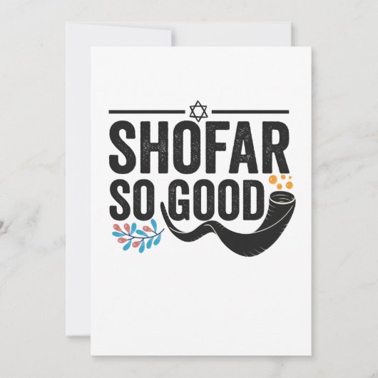 Shofar So good Funny Jewish Hanukkah Holiday Gift Bedankkaart (Voorkant)