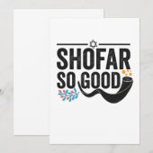 Shofar So good Funny Jewish Hanukkah Holiday Gift Bedankkaart (Voorkant / Achterkant)