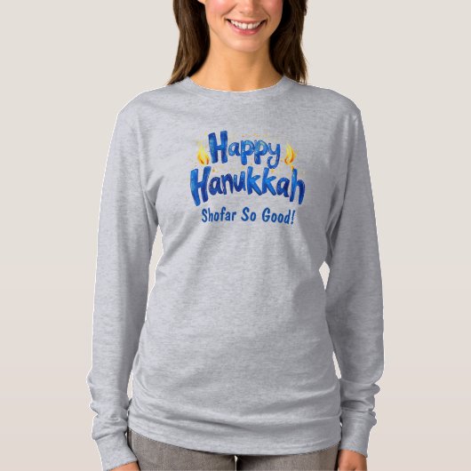 Shofar So Good ! 🕎🎉lange mouw T-shirt (Voorkant)