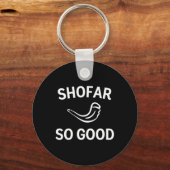 Shofar So Good Rosh Hashh Rams Horn Jewish New Yea Sleutelhanger (Voorkant)