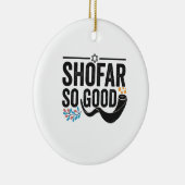 Shofar Zo goed Funny Jewish Hanukkah Holiday Gift Keramisch Ornament (Rechts)