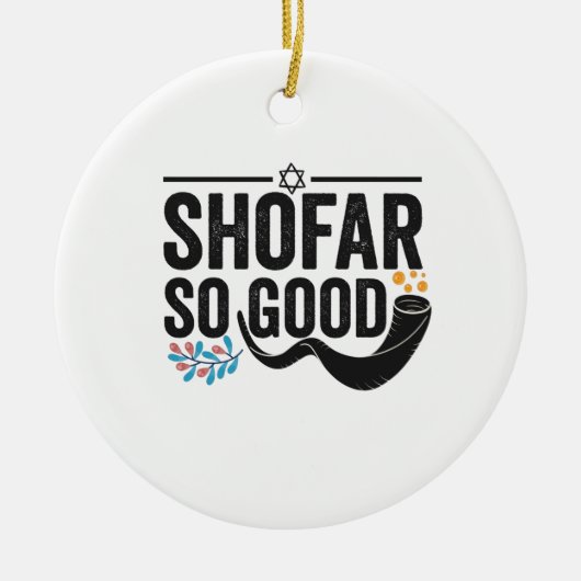 Shofar Zo goed Funny Jewish Hanukkah Holiday Gift Keramisch Ornament (Voorkant)