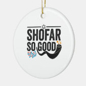 Shofar Zo goed Funny Jewish Hanukkah Holiday Gift Keramisch Ornament (Links)