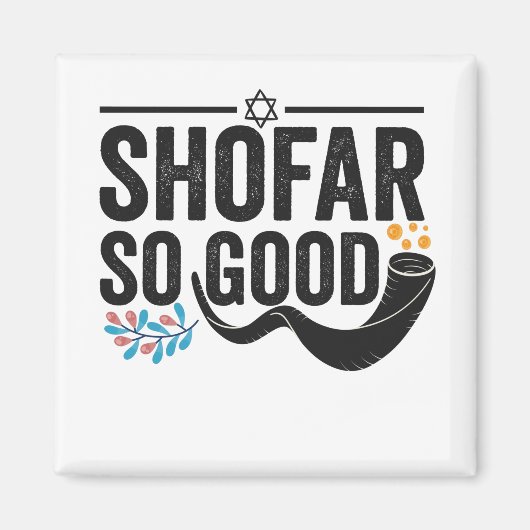 Shofar Zo goed Funny Jewish Hanukkah Holiday Gift Magneet (Voorkant)