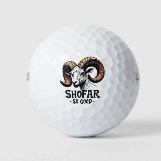 Shofar zo goed Joodse Geit Chanoeka Lovers Golfballen (Voorkant)