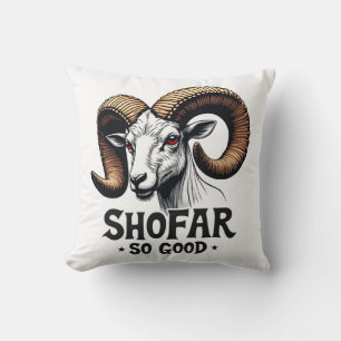 Shofar zo goed Joodse Geit Chanoeka Lovers Kussen