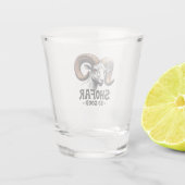 Shofar zo goed Joodse Geit Chanoeka Lovers Shot Glas (Achterkant)