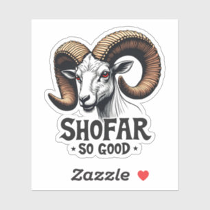 Shofar zo goed Joodse Geit Chanoeka Lovers Sticker