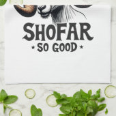 Shofar zo goed Joodse Geit Chanoeka Lovers Theedoek (Gevouwen)