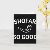 Shofar Zo Goed Rosh Hashh Rams Hoorn Joods Nieuw J Kaart (Gele Bloem)