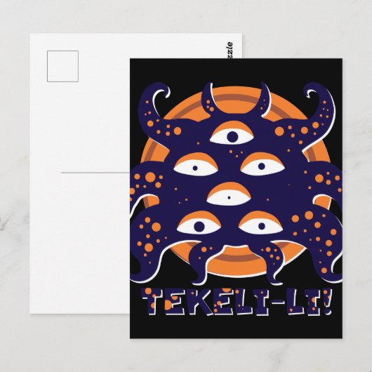 Shoggoth Mountains of Madness Lovecraft Briefkaart (Voorkant / Achterkant)