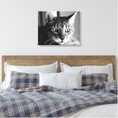 Shogun Bengal Cat Canvas Afdruk (Insitu (Slaapkamer))