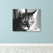 Shogun Bengal Cat Canvas Afdruk (Insitu (Houten vloer))