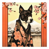 Shogun Dog Ukiyo-e Foto Afdruk (Voorkant)