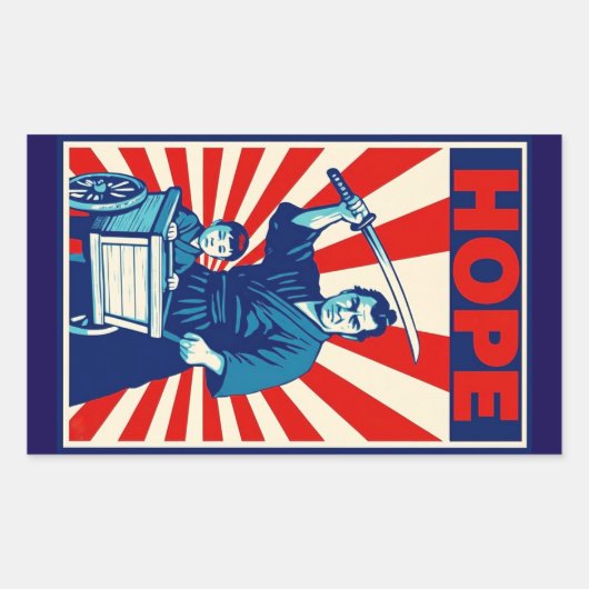 Shogun Hoop Rechthoekige Sticker (Voorkant)