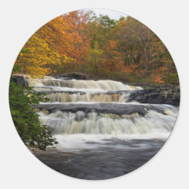 Shohola-Herfsten in het najaar (2) Ronde Sticker