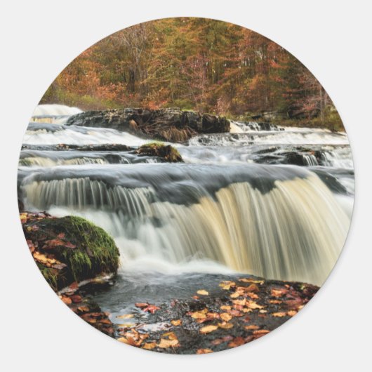Shohola-Herfsten in het najaar Ronde Sticker (Voorkant)