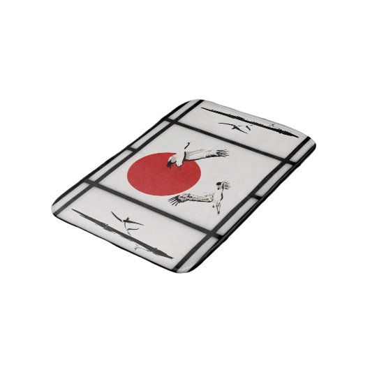 Shoji - Bamboe & Crane Badmat (Gekanteld)