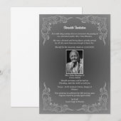 Shok Sandesh Hindu Shraddh Kaart (Voorkant / Achterkant)