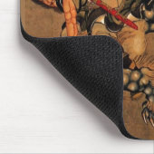 Shoki Riding A Shishi Lion Muismat (Hoek)