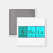 Shola periodieke lijstnaam magnet (Voorkant / Achterkant)