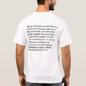 Shomer Shabbat T-shirt (Achterkant)