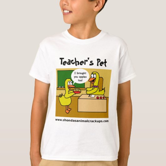 Shonda's Animal Crackups Teacher's Pet T-Shirt (Voorkant)