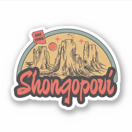 Shongopovi, Arizona Sticker (Voorkant)