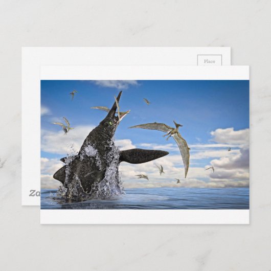 Shonisaurus Dinosaur Surprise Attack Briefkaart (Voorkant / Achterkant)