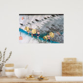 Shono door Hiroshige Poster (Keuken)