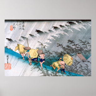Shono door Hiroshige Poster