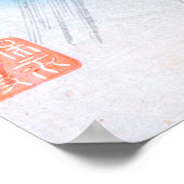 Shono door Hiroshige Poster (Hoek)