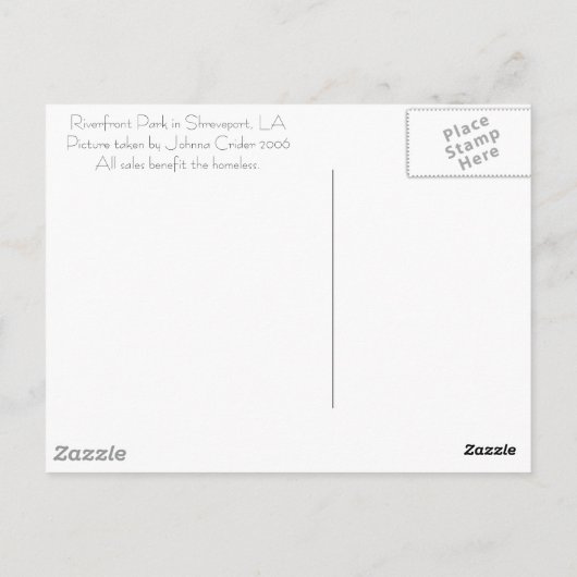 Shonthport, LA Riverfront Briefkaart (Achterkant)