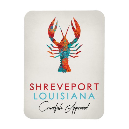 Shonthport Louisiana Crawfish Bright Magneet (Verticaal)