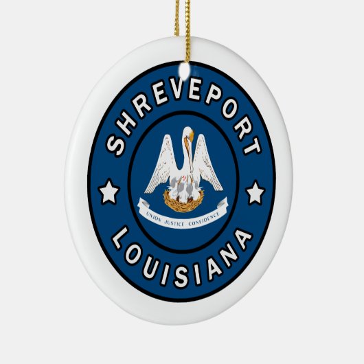 Shonthport Louisiana Keramisch Ornament (Rechts)