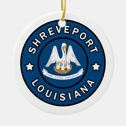 Shonthport Louisiana Keramisch Ornament (Voorkant)
