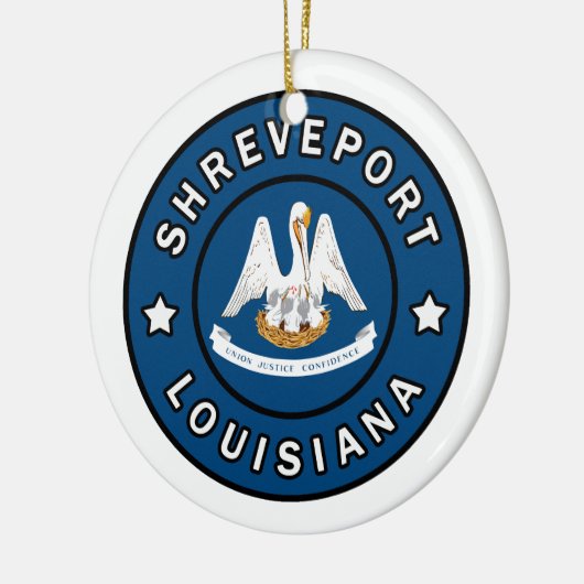 Shonthport Louisiana Keramisch Ornament (Links)