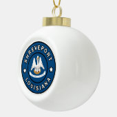 Shonthport Louisiana Keramische Bal Ornament (Rechts)